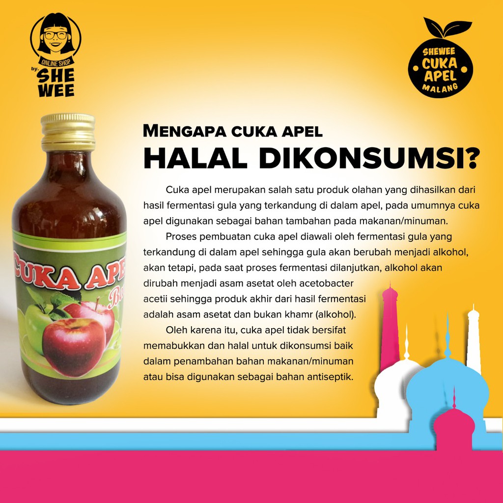 Cuka Apel Malang 1 Lt Herbal Batu Anik Jerawat Kolesterol Asam Urat Lambung Diet Cider Vinegar Indonesia