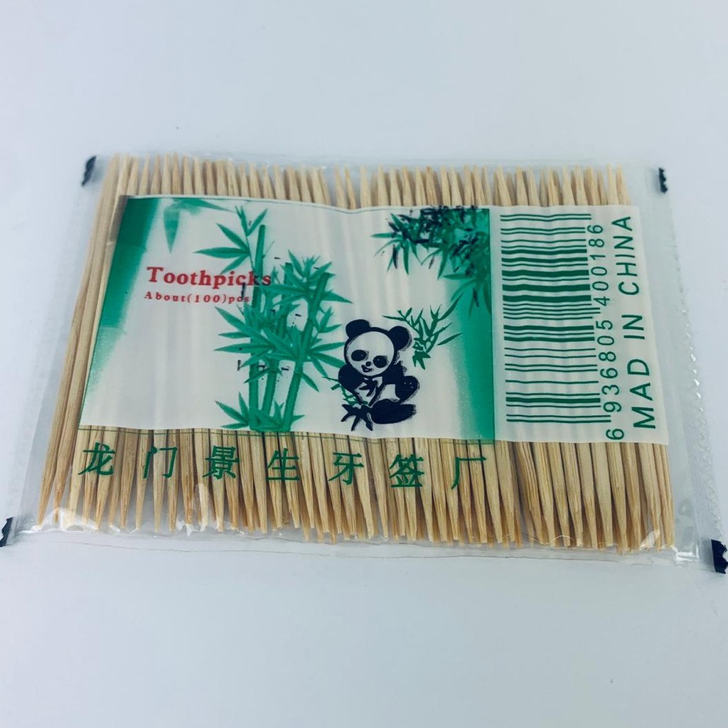 DONGKRAK GIGI/TUSUK GIGI BAMBU ISI 100 PCS