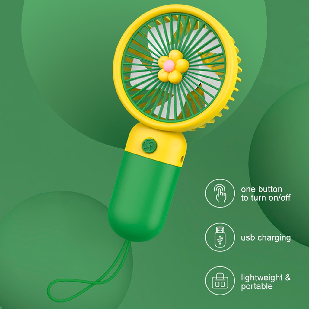 BENCO Kipas Angin Kecil Genggam Tangan Mini Fan Cute Portable USB Charge