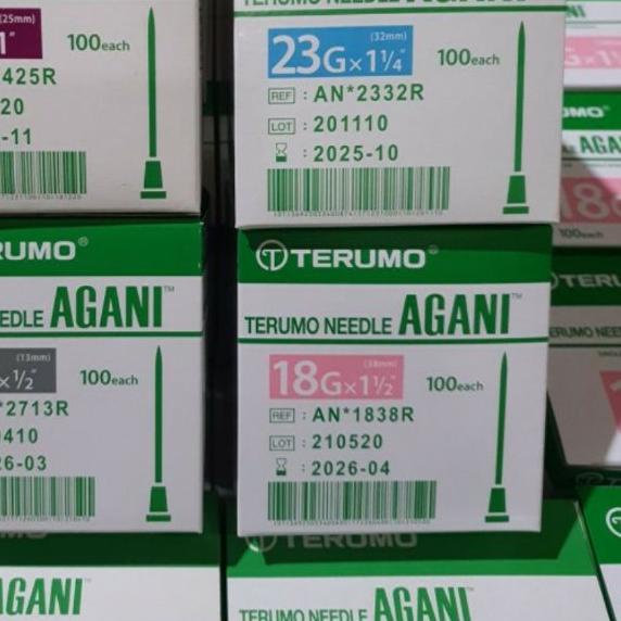 ☋ Needle Terumo Agani 18g 21g 22g 23g 24g 25g 26g 27g 30g Jarum Terumo ✪