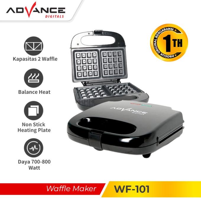Advance WF-101 Cetakan Waffle Maker Toaster Pemanggang Roti Wafel Pan