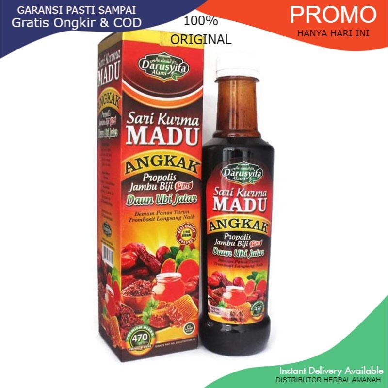 

SARI KURMA MADU ANGKAK 470GR - PENDONGKRAK TROMBOSIT. PENAMBAH TENAGA SAAT SAKIT. DBD_.