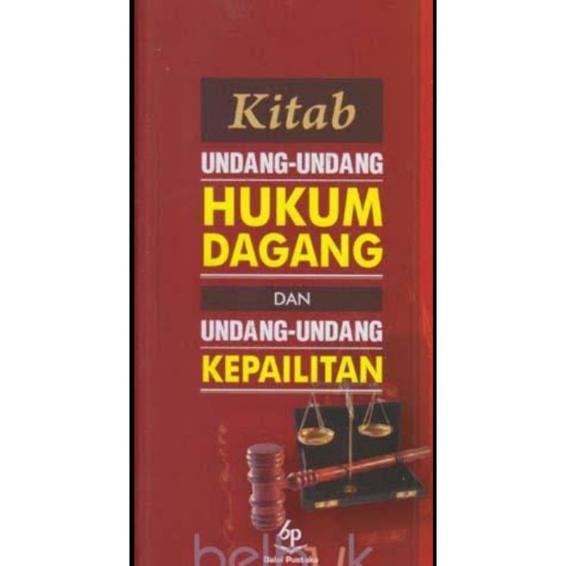 Jual Buku Kitab Undang Undang Hukum Dagang Dan Undang Undang Kepailitan