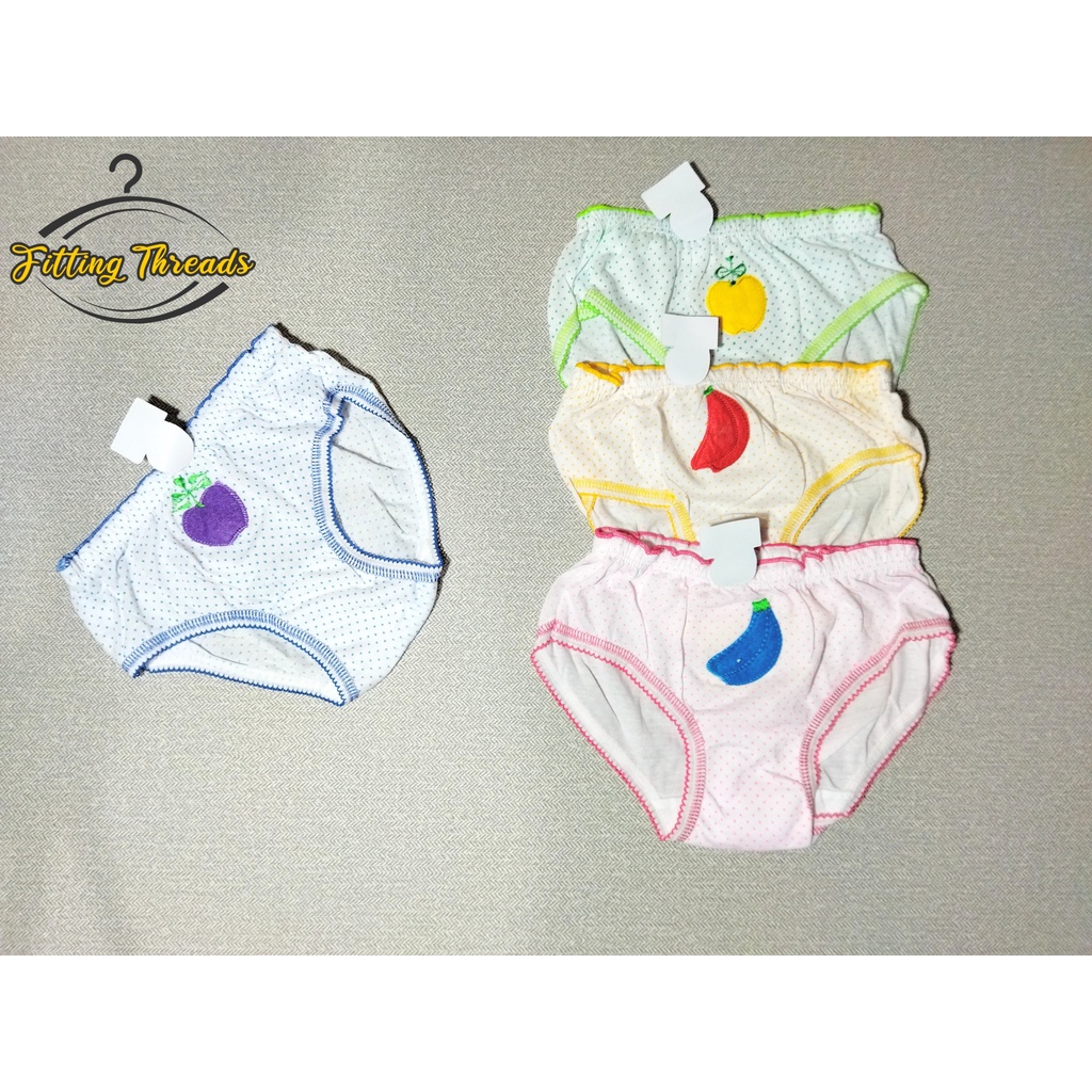 3 Pcs Daleman Celana Dalam Anak Perempuan Silver Nine / CD Sempak Anak Cewek Polkadot Silver Nine