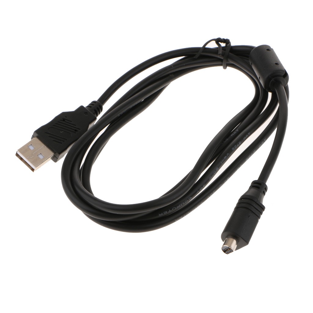 10pin to USB Data Sync Cable VMC-15FS for Sony Digital Camera Handycam DCR-SR100 HDR-HC3E DCR-HC26E DCR-DVD505 Black
