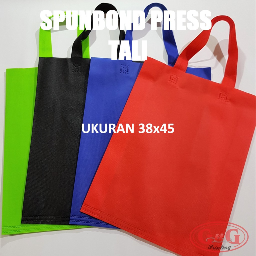 

12pcs - Spunbond Tali Polos 38x45 , Tas Kain, Kantong Kain, Goodie Bag, Goody