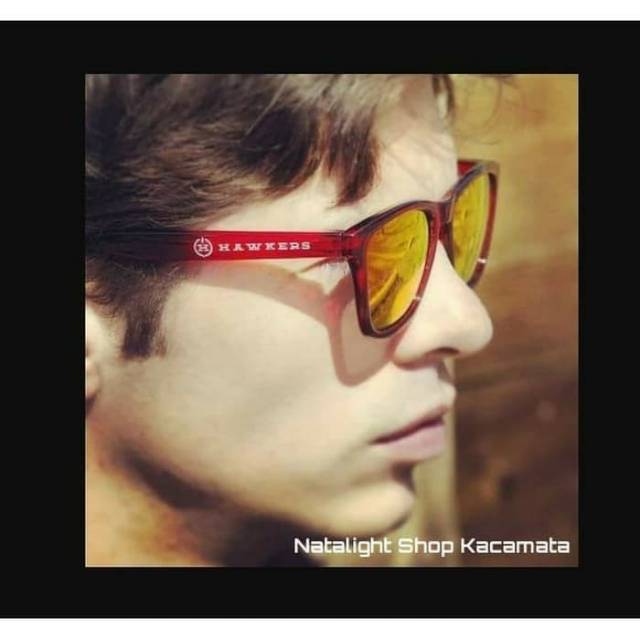 SUNGLASSES KACAMATA PRIA HAWKERS RED FIRE MOTOGP PREMIUM POLARIZE.