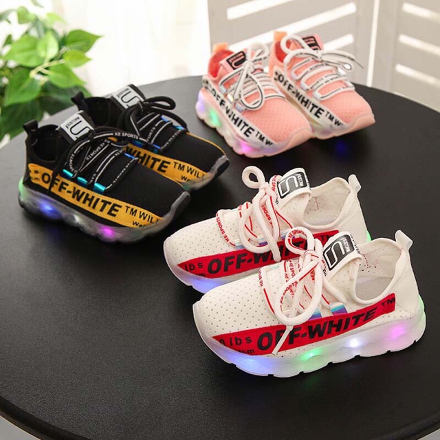 Sepatu LED Anak Perempuan/Laki-laki Model Sport Bertali