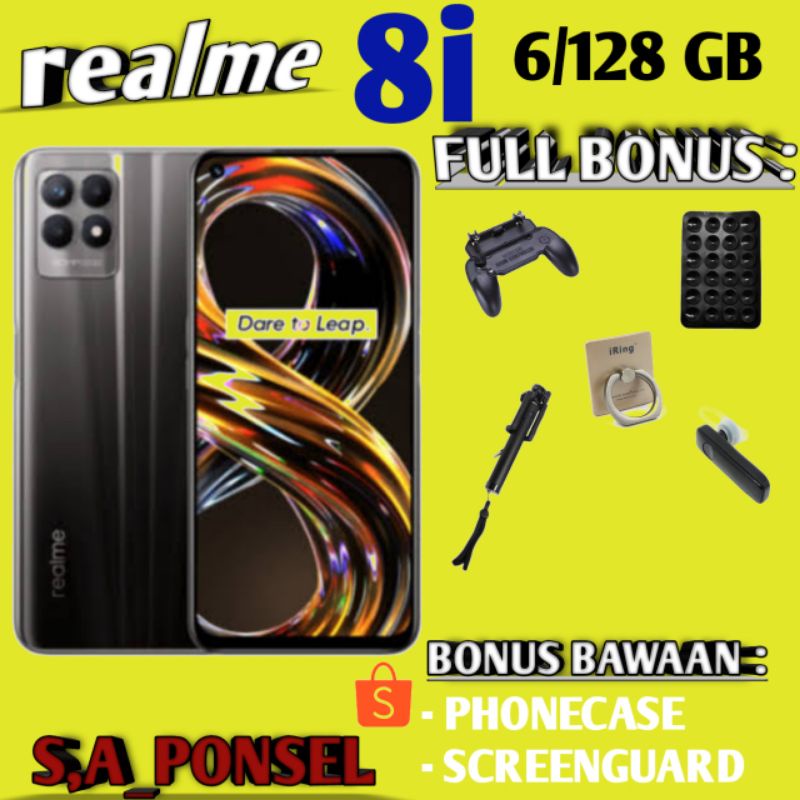 REALME 8i RAM 6/128 GB GARANSI RESMI REALME