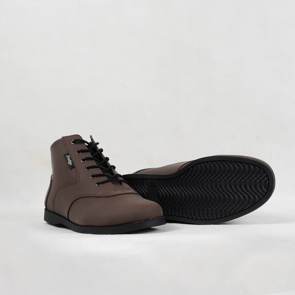 Prodigo * Sepatu Pria Rama Brown | Sepatu High | Sepatu Formal | Casual | tali | Terbaru