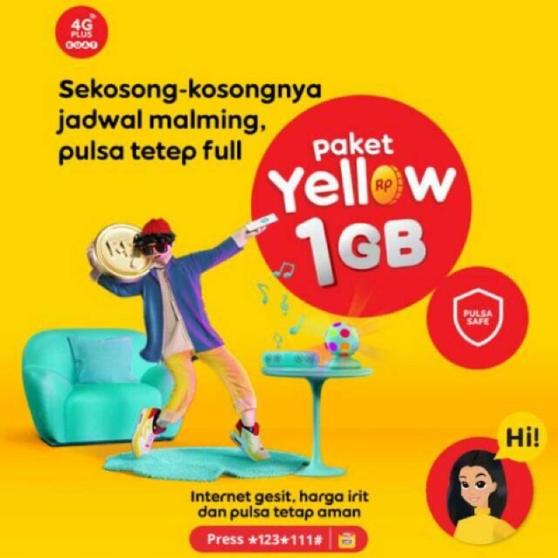 paket indosat yellow 1gb