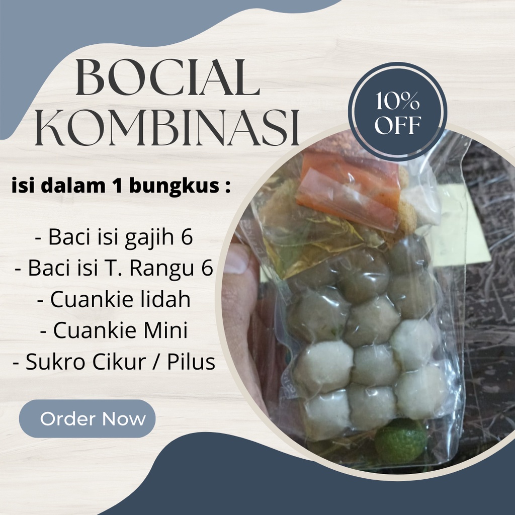 

Kombinasi Baso Aci Tulang Rangu & Baso Aci Al Boci Instan khas Garut