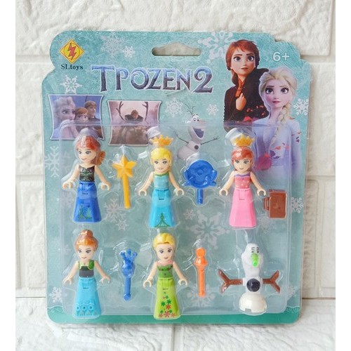 AM -  Mainan Lego Mini Figure set FROZEN Princess Elsa Anna Olaf 89156