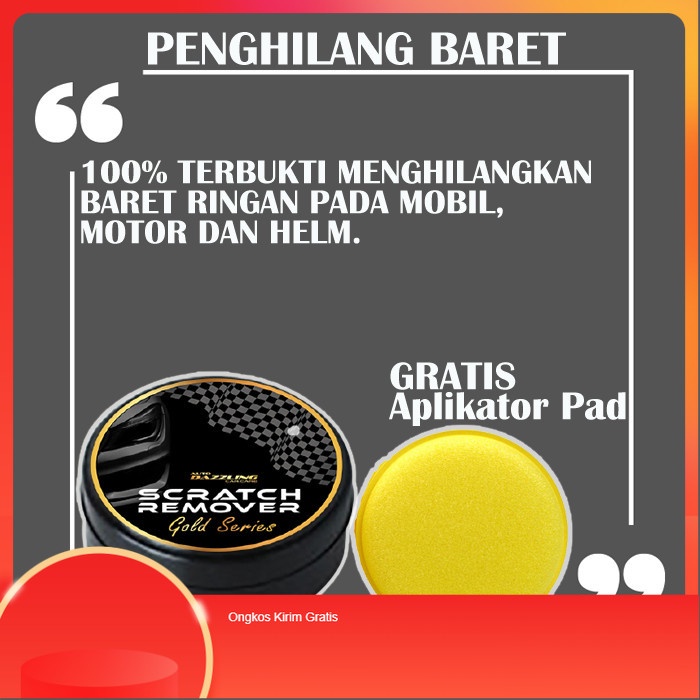 Penghilang Baret Body Mobil Scratch Remover Lecet Mobil dan Helm Motor - SCRATCH REMOVER