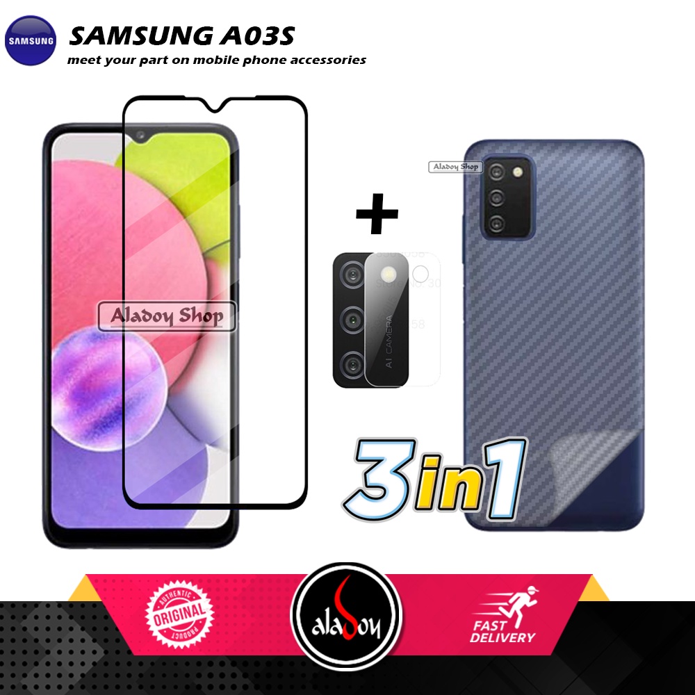 Tempered Glass Layar Samsung Galaxy A03S Free Tempered Glss Layar dan camer