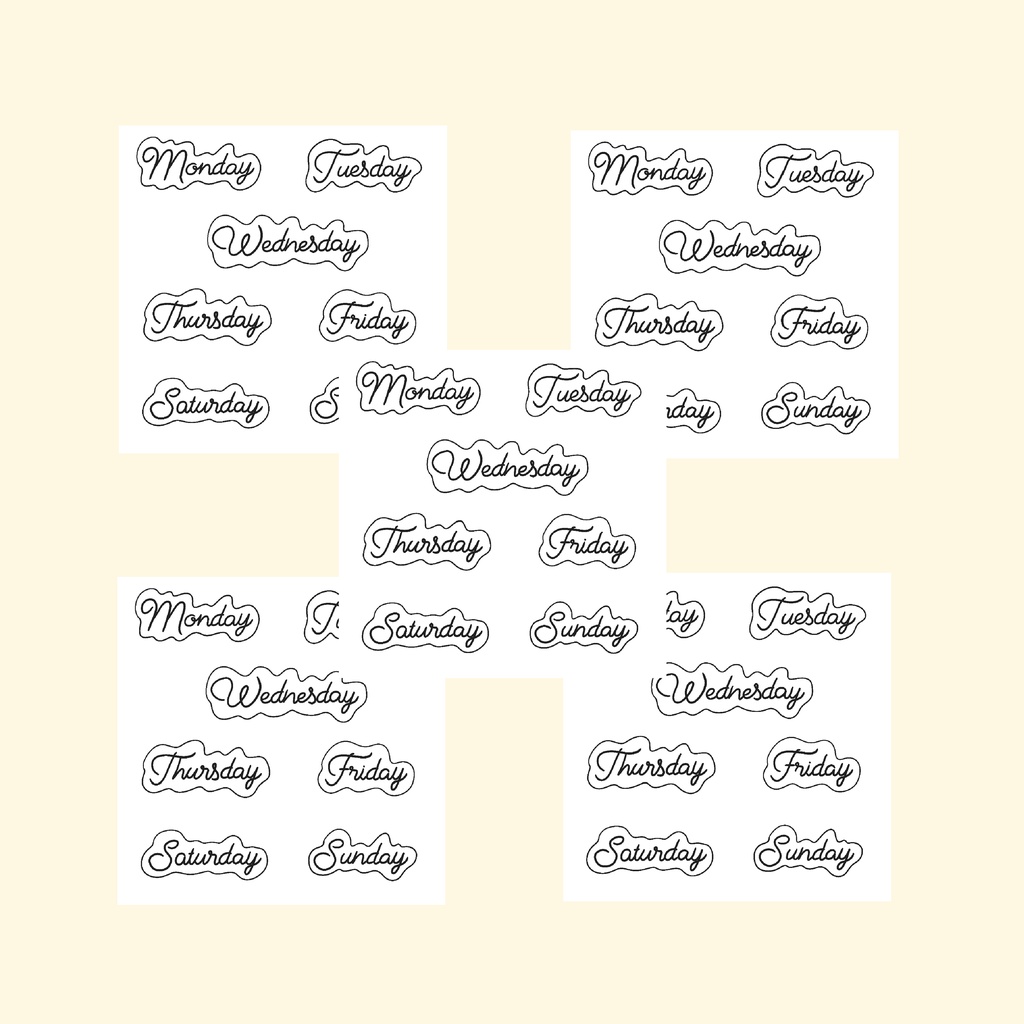 

[Egg_Cube] STICKER DAY AND MONTH TRANSPARANT