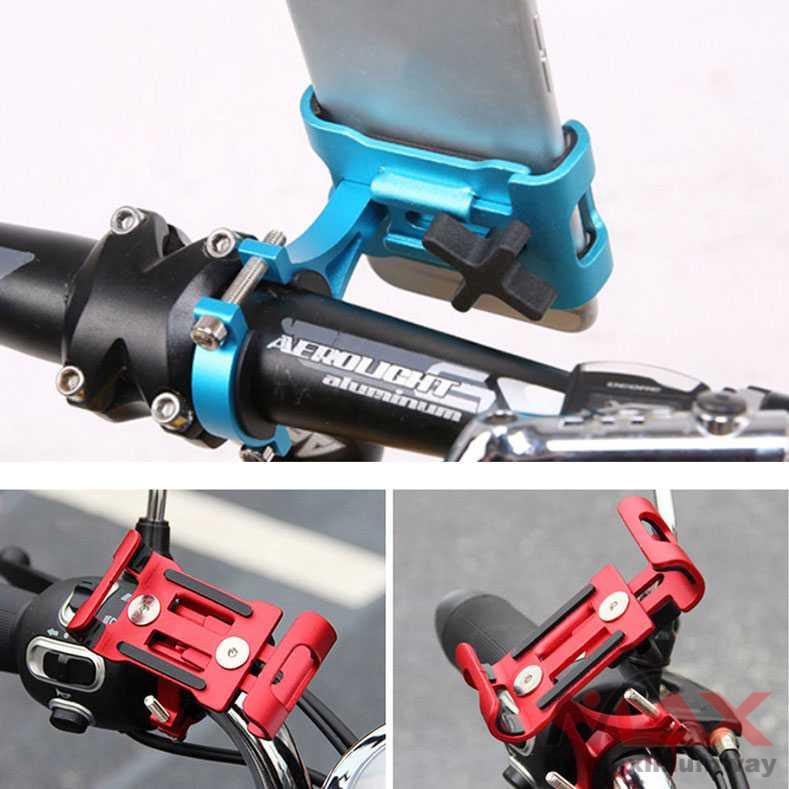 Fang Fang Holder Smartphone HP Sepeda Aluminum Handlebar aksesoris sepeda elektrik MTB BMX universal