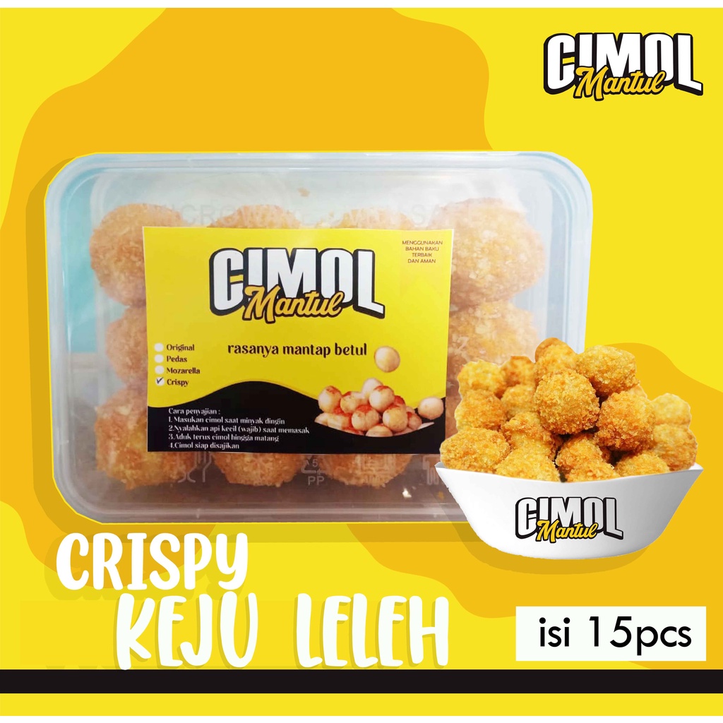 CIMOL MANTUL CRISPY KEJU Cimol Leleh Keju Mozarella Anti Meledak