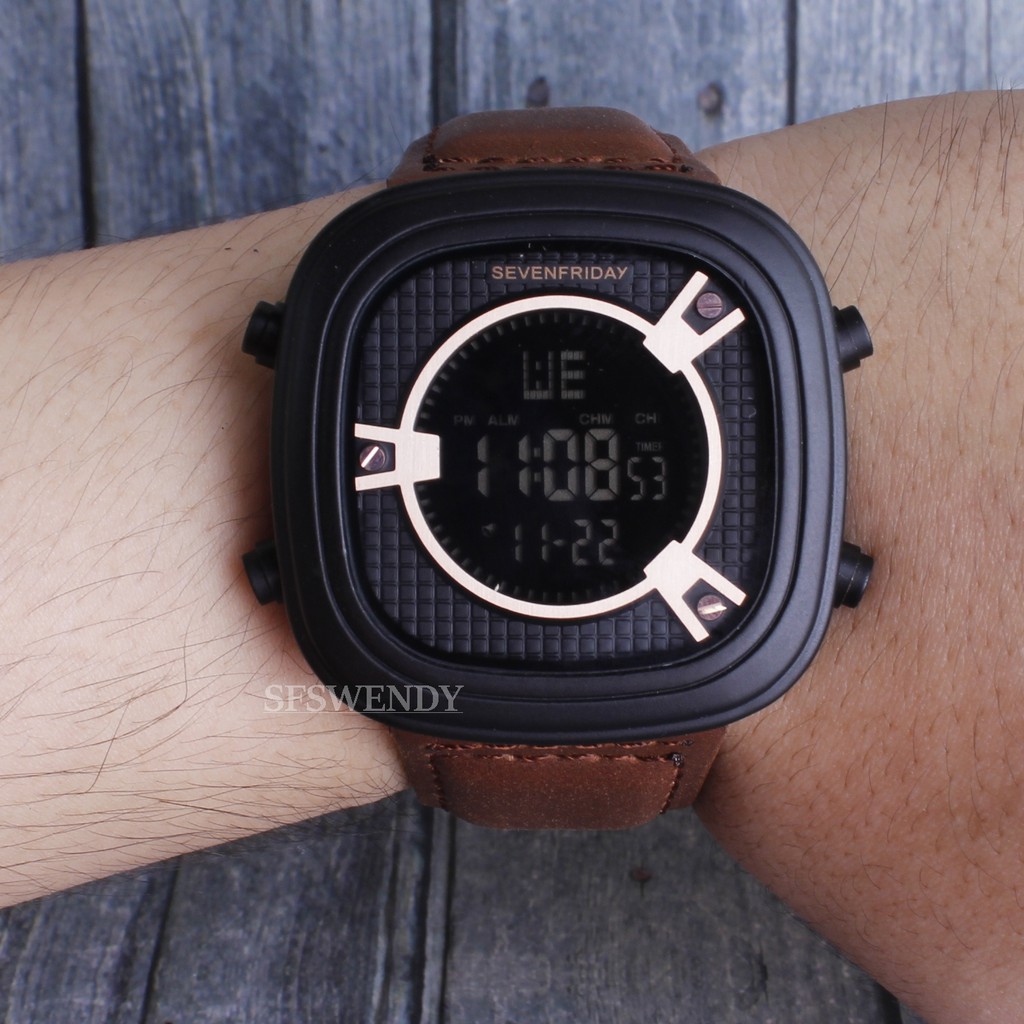 Jam tangan G Shock GWG1000 Tali Coklat Brown Jam tangan pria dual time digital water resist