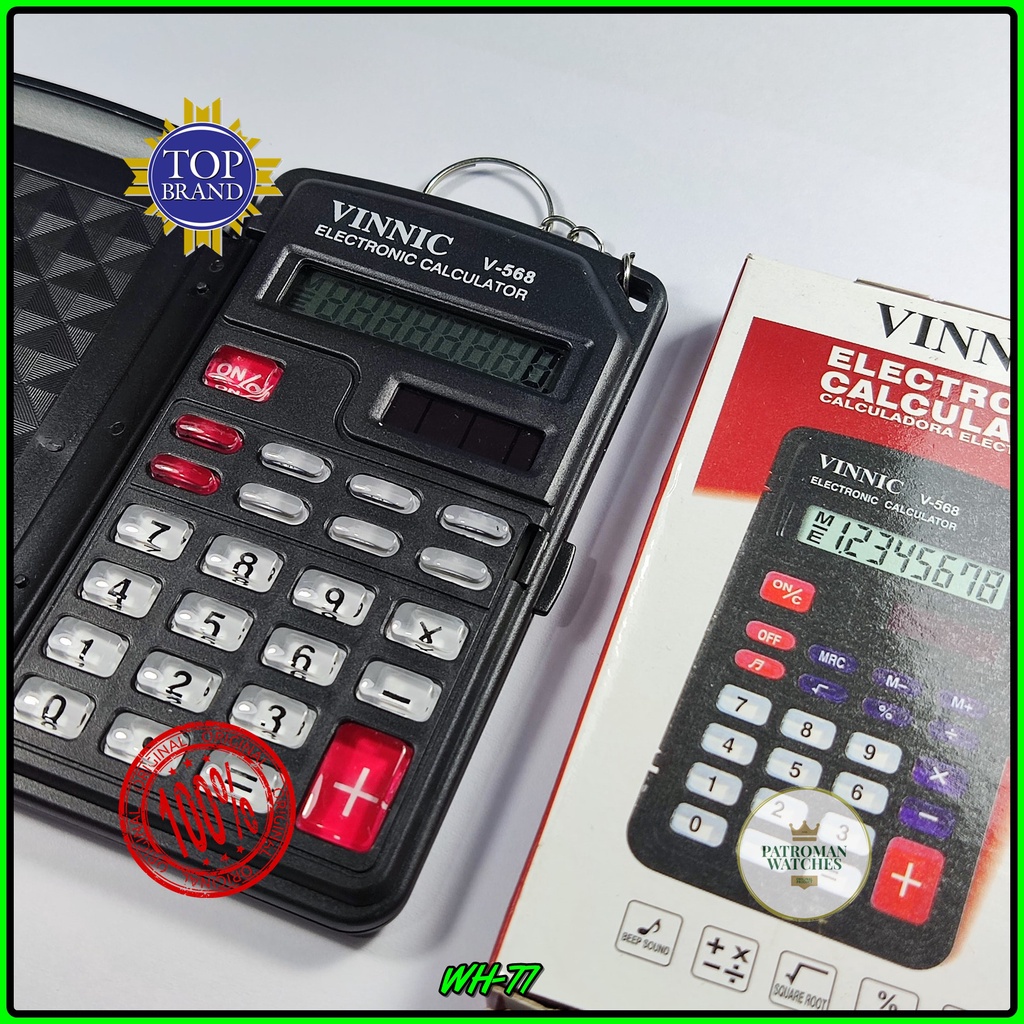

KALKULATOR CALCULATOR MODEL FLIP 0568 VINNIC V-568 MURAH 8 DIGIT