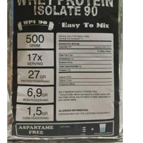 

Terbaik Susu Protein 500gram Whey Protein Isolate WPI 90