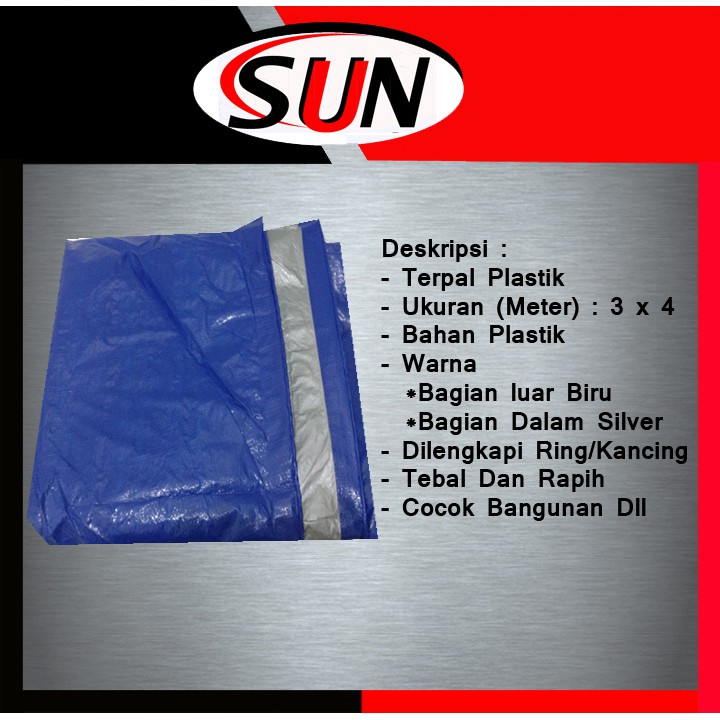 Terpal Plastik A3 3 Meter x 4 Meter Shopee Indonesia