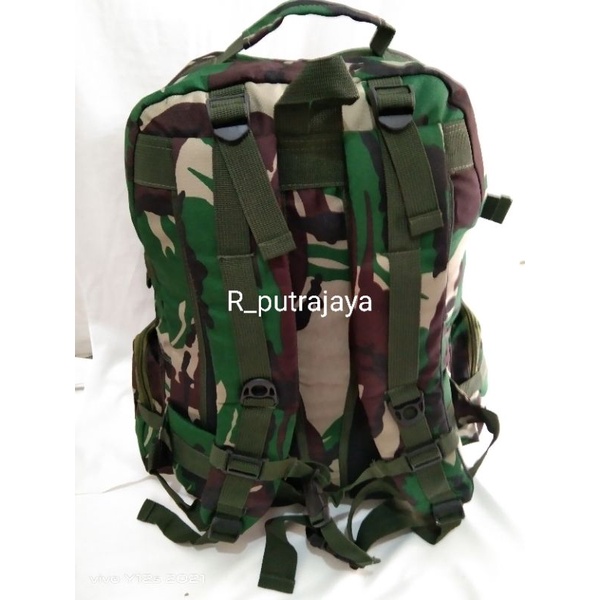 tas ransel army tas punggung gultor besar loreng tni malvinas/ free emblem patch rubber karet Velcro