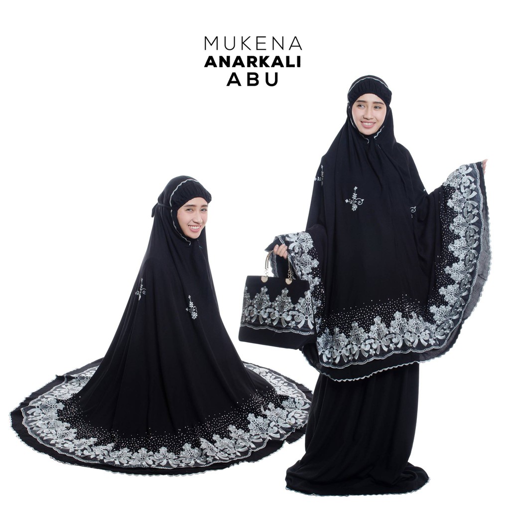 MUKENA ANARKALI Bahan Katun Rayon [Mukena Bordir Tasik]