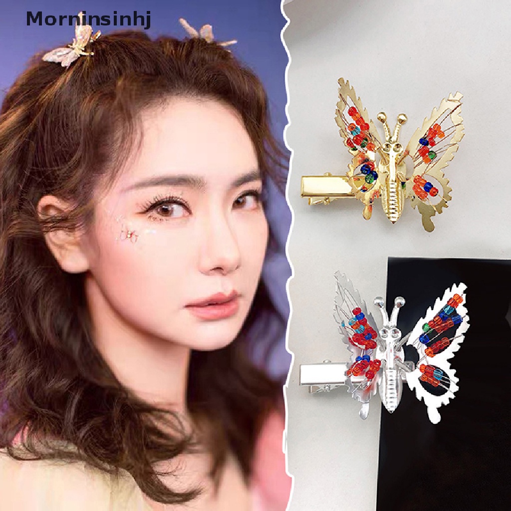 Mornin Jepit Rambut Kupu Poniclip Will Move Butterfly Hairpin Hiasan Kepala DuckbillClip id