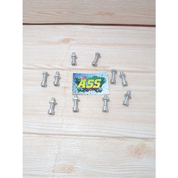 Breket Lampu RX KING Copy Bpro-breket lampu RX king B pro crome poles set kanan kiri terbaik terlaris-Baut10pcs
