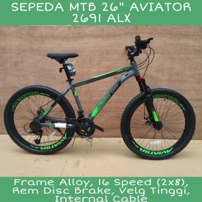 Sepeda Gunung MTB 26 Inch Aviator 2691 ALX VT Alloy