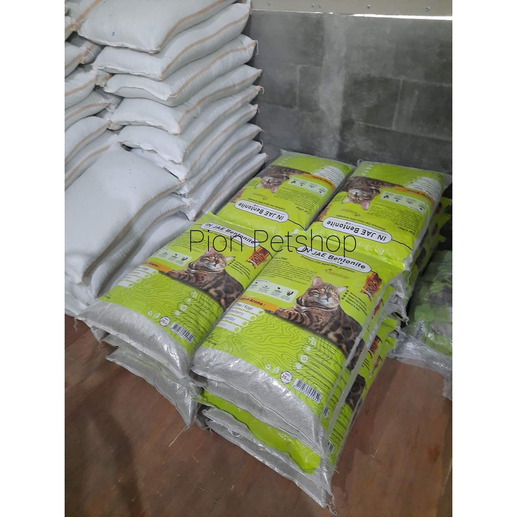 In Jae Premium Bentonite Cat Litter/Pasir Gumpal Aroma 25Liter