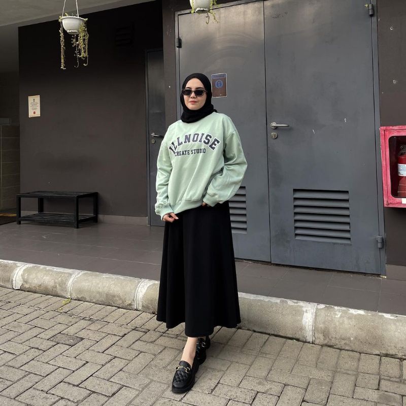 SWEATER KOREA - NOISE SWEATER - SWEATER WANITA - ATASAN