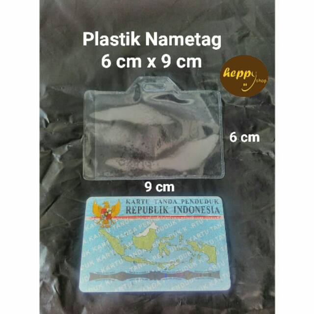 

Plastik Nametag 6 cm x 9 cm ID Card Name Tag