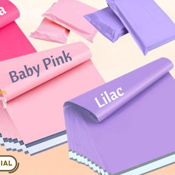 

❃ 50 Pcs Polymailer Baby Pink Fanta Lilac 20x30 ♀