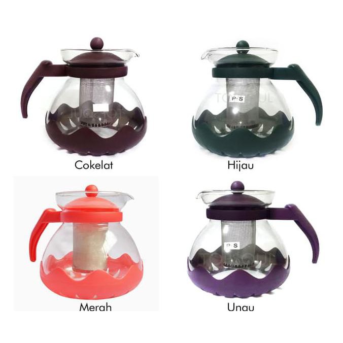 

Tea Pot Premier 1500 ml / Teko kaca ceret tempat teh saringan stainles EKSLUSIF