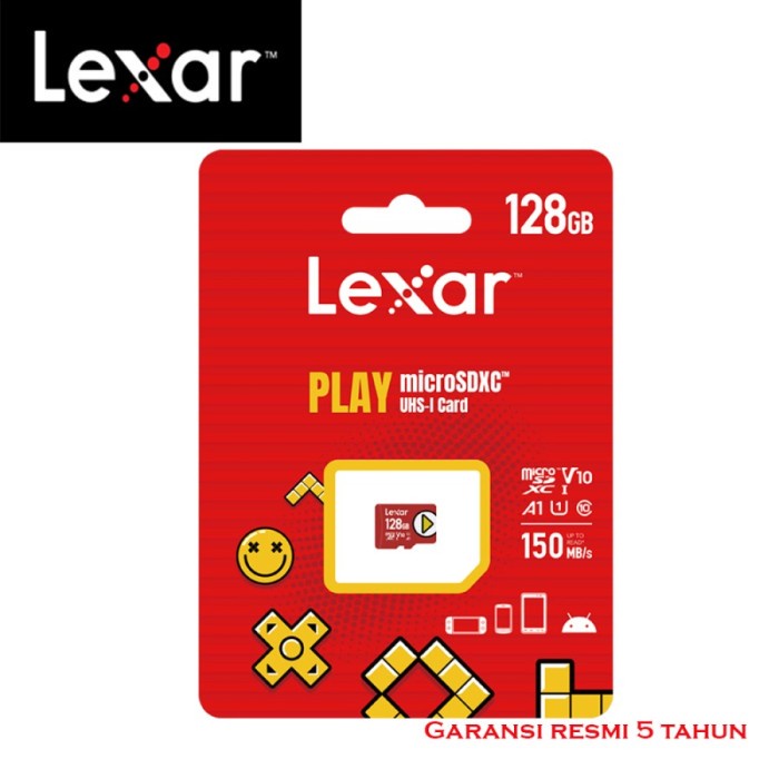 Lexar Play MicroSDXC 150MB/s 128GB 256GB 512GB 1TB Garansi resmi 5 tahun