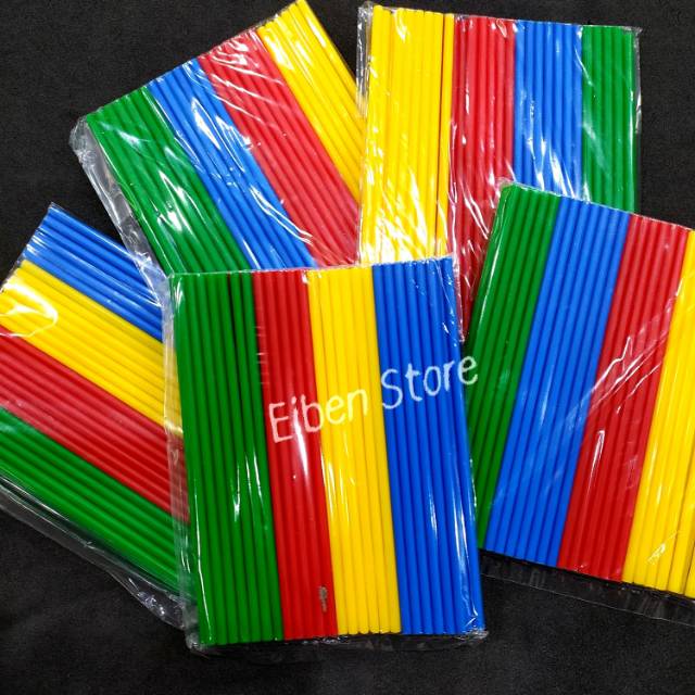 

Candy Stick / Lollipop Stick Plastik Asst Color isi-50pcs