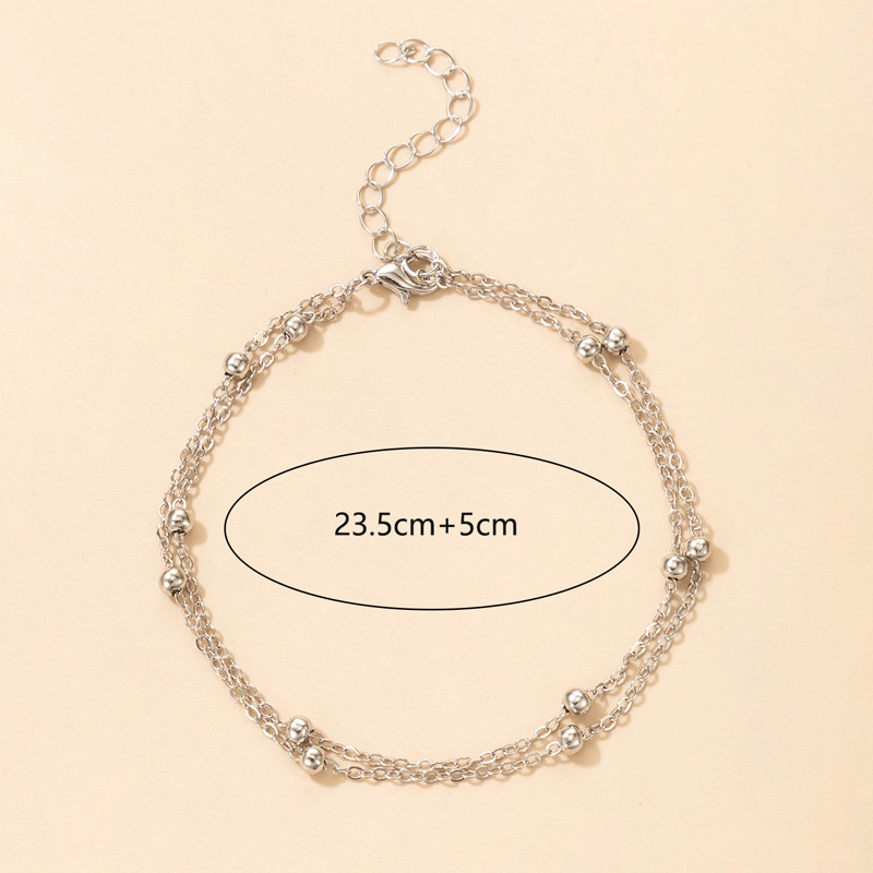 Simple and popular fashion ns individuality ethnic chain clause 2 layer beach foot ornaments 210902