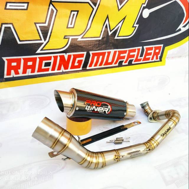 Knalpot Racing Suzuki Skywave - Hayate PRO LINER Carbon