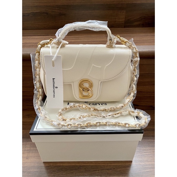 [READY STOCK] buttonscarves alma flap bag small- sugar