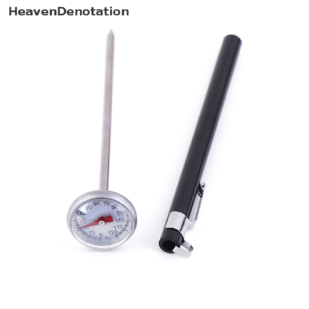 (Heavendenotation) Termometer Pengukur Suhu Makanan / Daging / Kopi / Susu Bahan Stainless Steel Untuk Bbq