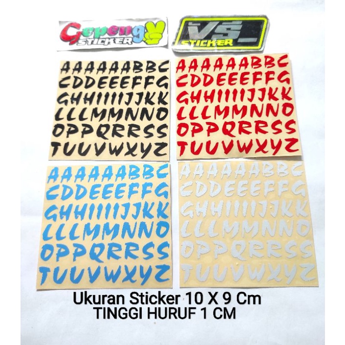 

STICKER CUTTING ABJAD ANGKA BERWARNA MURAH