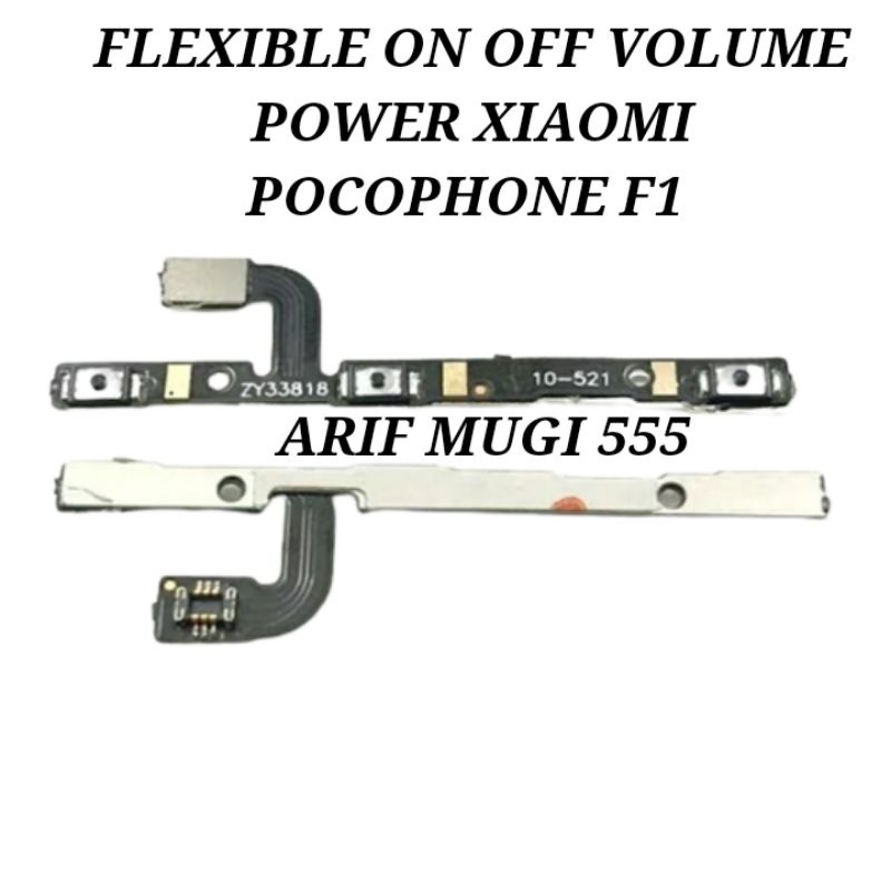 Flexible Flexible Tombol on off Volume Power Xiaomi Pocophone Poco F1 Original