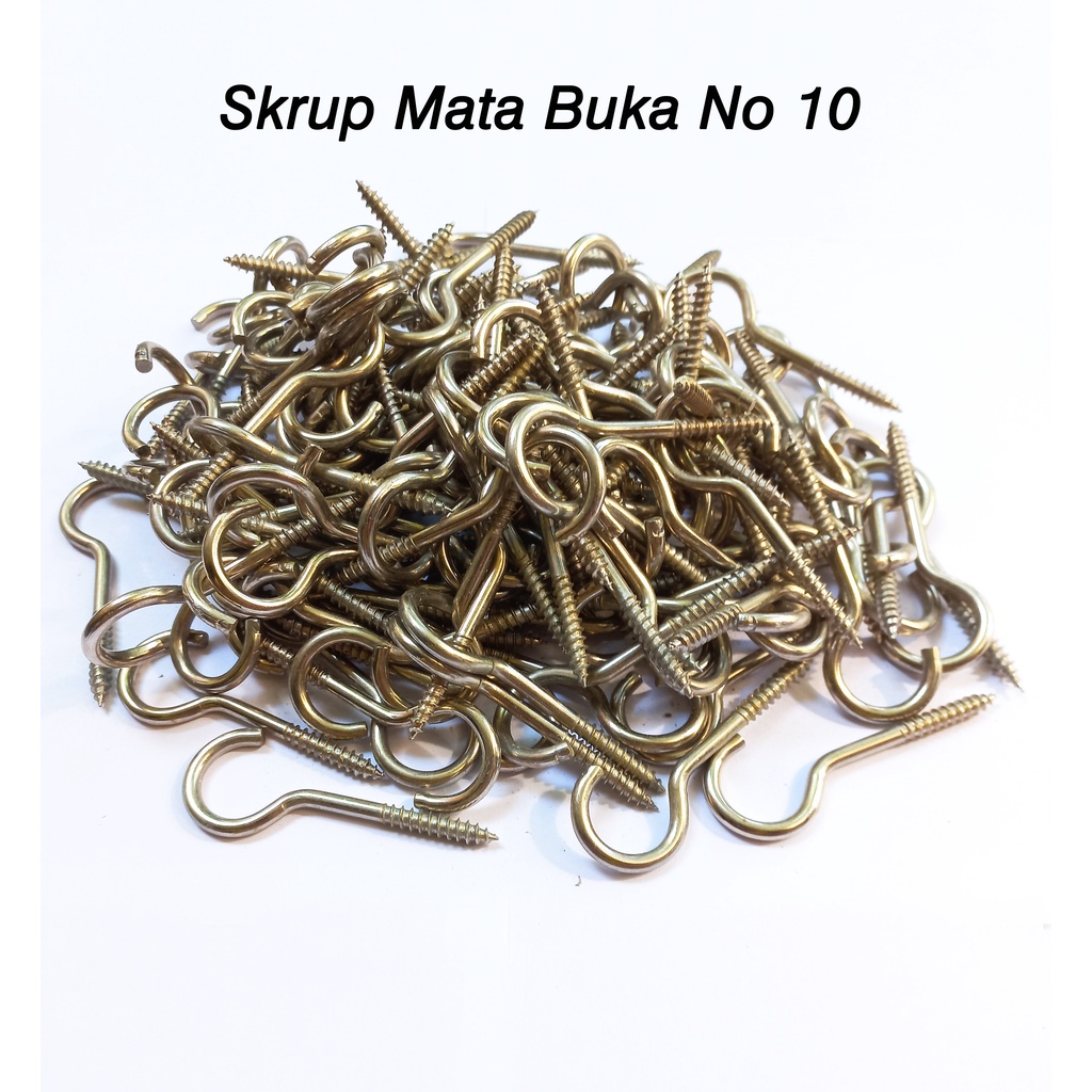 Sekrup Mata Buka No.10 / Skrup Mata Kail per 10 biji