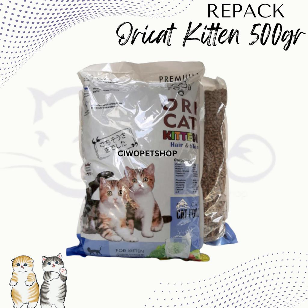 MAKANAN ANAK KUCING ORICAT KITTEN 500 GR 500GR CATFOOD CAT FOOD REPACK