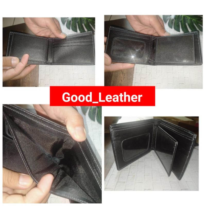 Dompet Kulit Sapi pria pendek asli full grain kulit sapi ori vintage dompet kulit masa kini