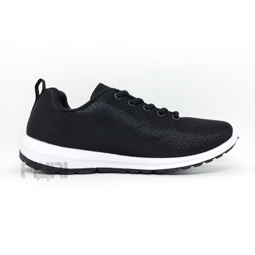 FIURI - Ando Original - Nitta 37-40 Hitam Putih - Sepatu Kets Wanita - Sepatu Sneakers Wanita - Sepatu Olahraga Sport Wanita - Sepatu Casual - Sepatu Jogging Lari Fitness Gym Senam Wanita - Sepatu Perempuan Cewek -Sepatu Sekolah Bertali SMP SMA-3