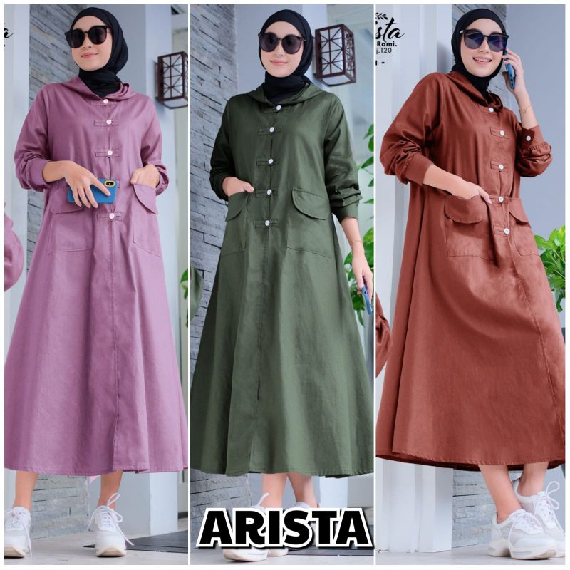 Arista Midi Dress Arista Gamis Terbaru by Shofiya