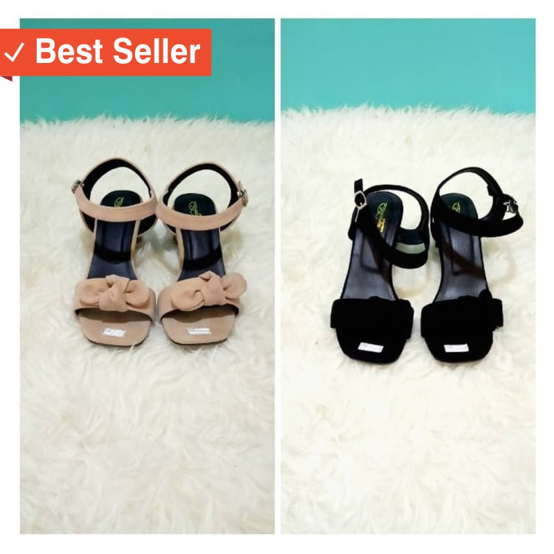 SANDAL WANITA KAKI MURAH / Hak Tahu Pita Dv Wn03 Sandal Wanita Sendal Cewek Heels Abg Kondangan